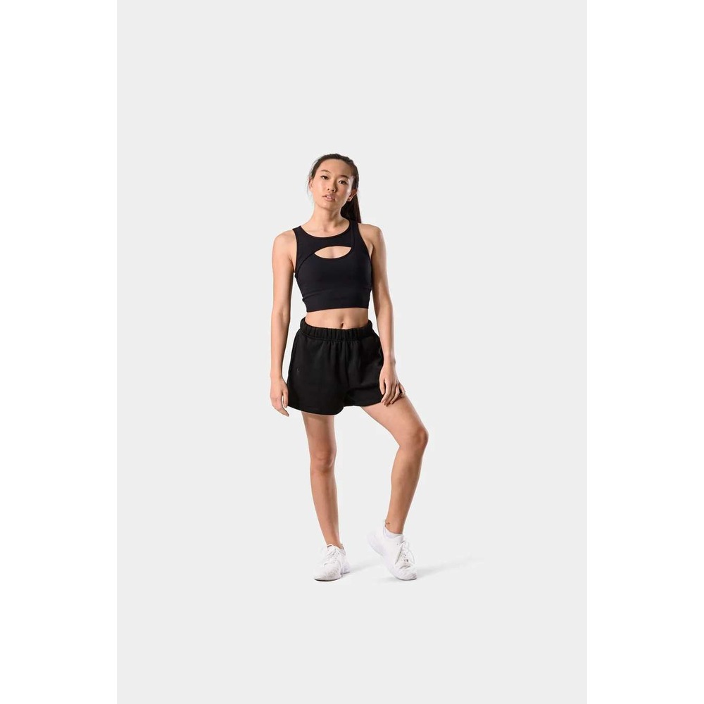 Kamo Fitness CozyTec Sweatshorts Small High Rise Athletic Fleece Lined Black